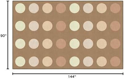 Flagship Carpets Neutral Dark Criss Cross Children's Classroom Décor Area Rug for Schools, Durable and Fun for Learning Centers, Daycares and Preschools, 7'6" X 12'|B0FLNL2K1F