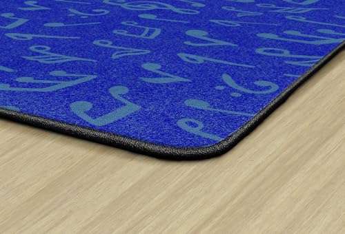 Flagship Carpets Music Note Fun Classroom Educational Area Rug for Kids and Teachers, Durable Quality for Schools, Preschool, Daycare, Learning Centers, and Home, 6' x 8'4" - Blue|B0FLQN6ZRG