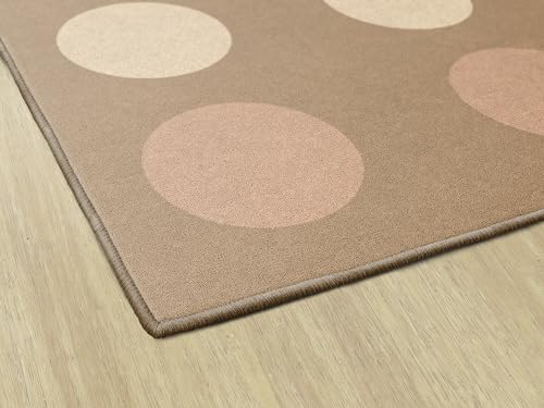 Flagship Carpets Neutral Dark Criss Cross Children's Classroom Décor Area Rug for Schools, Durable and Fun for Learning Centers, Daycares and Preschools, 7'6" X 12'|B0FLNL2K1F