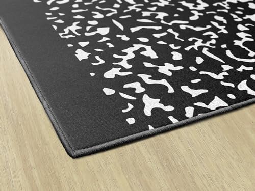 Flagship Carpets Composition Notebook Educational Area Rug for Kids Room Seating Décor, Children's Classroom, Play Carpet for Teaching and Playroom, 5' x 7'6"|B0CHT9VJL7