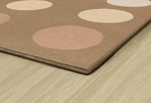Flagship Carpets Neutral Dark Criss Cross Children's Classroom Décor Area Rug for Schools, Durable and Fun for Learning Centers, Daycares and Preschools, 7'6" X 12'|B0FLNL2K1F