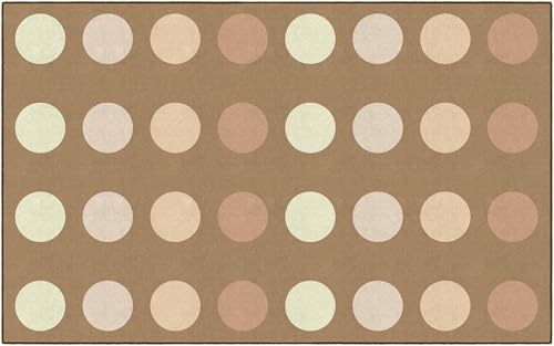 Flagship Carpets Neutral Dark Criss Cross Children's Classroom Décor Area Rug for Schools, Durable and Fun for Learning Centers, Daycares and Preschools, 7'6" X 12'|B0FLNL2K1F