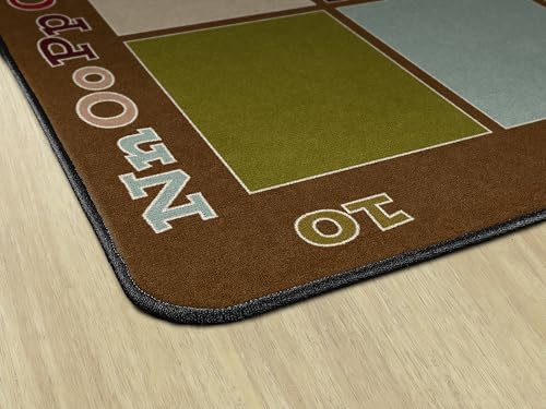 Flagship Carpets Sitting Spaces Classroom Educational Area Rug for Kids and Teachers, Durable Quality for Schools, Preschool, Daycare, Learning Centers, and Home, 7'6" x 12' - Blue|B0FLNDD6YZ