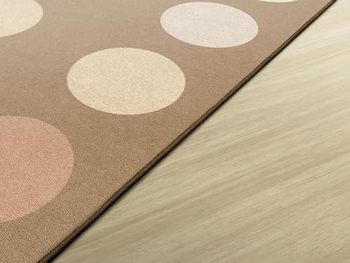 Flagship Carpets Neutral Dark Criss Cross Children's Classroom Décor Area Rug for Schools, Durable and Fun for Learning Centers, Daycares and Preschools, 7'6" X 12'|B0FLNL2K1F