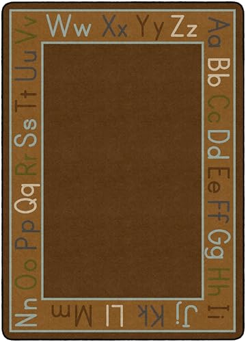 Flagship Carpets Alphabet Classroom Educational Area Rug for Kids and Teachers, Durable Quality for Schools, Preschool, Daycare, Learning Centers, and Home, 7'6" x 12' - CoolBlue|B0FLNKMT4S