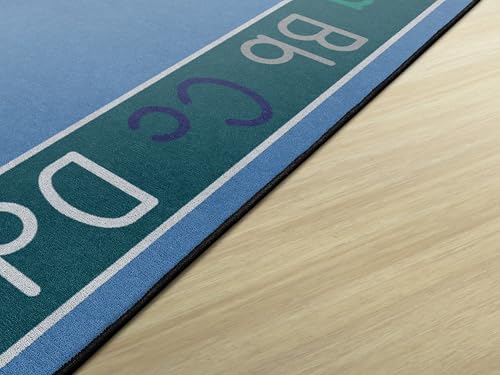 Flagship Carpets Alphabet Classroom Educational Area Rug for Kids and Teachers, Durable Quality for Schools, Preschool, Daycare, Learning Centers, and Home, 7'6" x 12' - CoolBlue|B0FLNKMT4S
