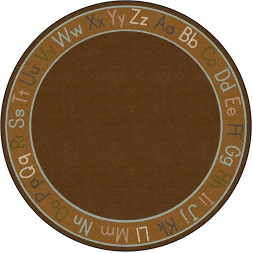 Flagship Carpets Alphabet Classroom Educational Area Rug for Kids and Teachers, Durable Quality for Schools, Preschool, Daycare, Learning Centers, and Home, 7'6" x 12' - CoolBlue|B0FLNKMT4S