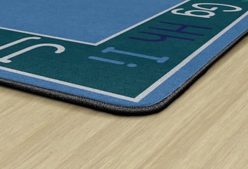 Flagship Carpets Alphabet Classroom Educational Area Rug for Kids and Teachers, Durable Quality for Schools, Preschool, Daycare, Learning Centers, and Home, 7'6" x 12' - CoolBlue|B0FLNKMT4S