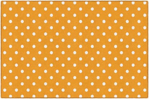 Flagship Carpets Small Polka Dots Children's Classroom Décor Area Rug for Schools, Durable and Fun for Learning Centers, Daycares and Preschools, 5' X 7'6" - Red|B0FLNP9HQ8