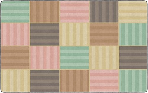 Flagship Carpets Calming Blocks Classroom Educational Area Rug for Kids and Teachers, Durable Quality for Schools, Preschool, Daycare, Learning Centers, and Home, 7'6" x 12' - Soft-Tone|B0FLNXRFGR