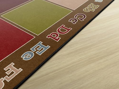 Flagship Carpets Sitting Spaces Classroom Educational Area Rug for Kids and Teachers, Durable Quality for Schools, Preschool, Daycare, Learning Centers, and Home, 7'6" x 12' - Blue|B0FLNDD6YZ