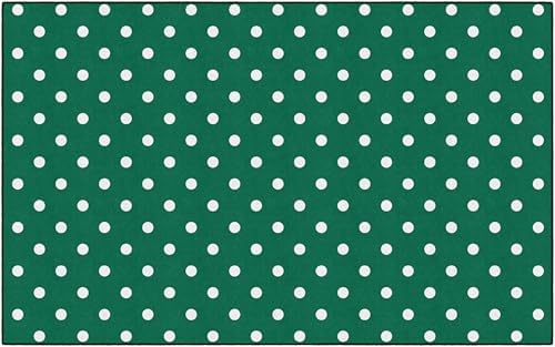 Flagship Carpets Small Polka Dots Children's Classroom Décor Area Rug for Schools, Durable and Fun for Learning Centers, Daycares and Preschools, 5' X 7'6" - Red|B0FLNP9HQ8