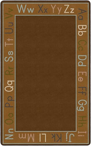 Flagship Carpets Alphabet Classroom Educational Area Rug for Kids and Teachers, Durable Quality for Schools, Preschool, Daycare, Learning Centers, and Home, 7'6" x 12' - CoolBlue|B0FLNKMT4S