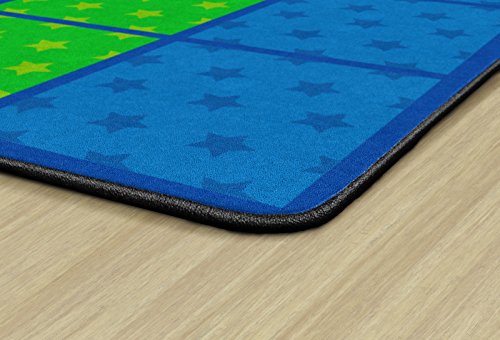 Flagship Carpets Star Seating Rows Multicolor Educational Rug for Kids Room or Playroom Mat, Home Learning Area or Classroom Carpet, (Seats 24), 7'6"x12', Stars Seating|B07DJ2C2CP