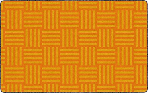 Flagship Carpets Hashtag Tone on Tone Rug for Kids Classroom or Bedroom Carpet, Home Learning and Playroom Mat (Seats up to 30), 7'6" x 12', Almond|B01FLNSGUG