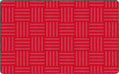 Flagship Carpets Hashtag Tone on Tone Rug for Kids Classroom or Bedroom Carpet, Home Learning and Playroom Mat (Seats up to 30), 7'6" x 12', Almond|B01FLNSGUG