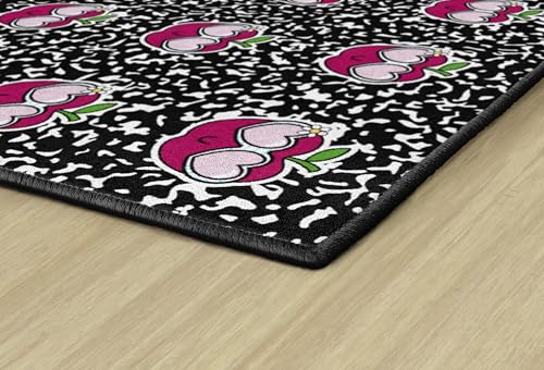 Flagship Carpets School Days Apple Sit Spots Educational Area Rug for Kids Room, Children's Classroom Rug for Teaching and Playroom, 5' X 7'6"|B0F8PNXDX4