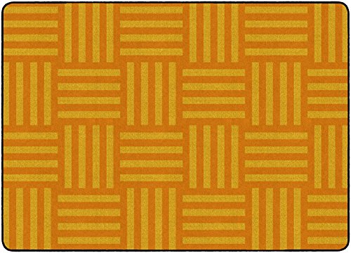 Flagship Carpets Hashtag Tone on Tone Rug for Kids Classroom or Bedroom Carpet, Home Learning and Playroom Mat (Seats up to 30), 7'6" x 12', Almond|B01FLNSGUG