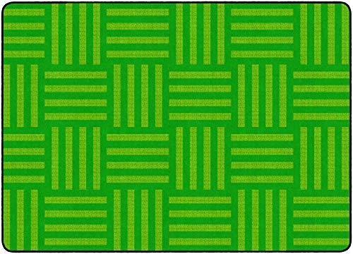 Flagship Carpets Hashtag Tone on Tone Rug for Kids Classroom or Bedroom Carpet, Home Learning and Playroom Mat (Seats up to 30), 7'6" x 12', Almond|B01FLNSGUG