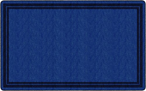 Flagship Carpets Double Border Area Rug for Classroom or Office Rug, Kids Bedroom or Playroom Carpet, and Living Room Mat, 7'6" x 12', Blue Light Border|B07DJ219LJ