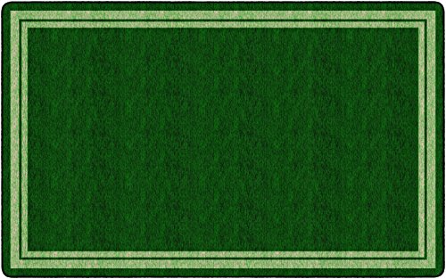 Flagship Carpets Double Border Area Rug for Classroom or Office Rug, Kids Bedroom or Playroom Carpet, and Living Room Mat, 7'6" x 12', Blue Light Border|B07DJ219LJ