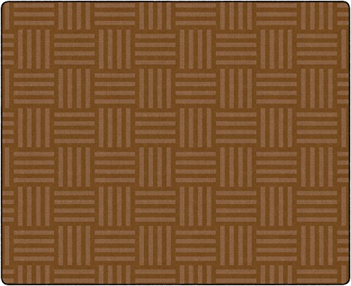 Flagship Carpets Hashtag Tone on Tone Rug for Kids Classroom or Bedroom Carpet, Home Learning and Playroom Mat (Seats up to 30), 7'6" x 12', Almond|B01FLNSGUG