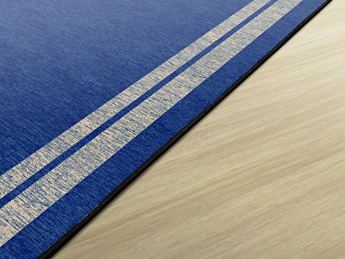 Flagship Carpets Double Border Area Rug for Classroom or Office Rug, Kids Bedroom or Playroom Carpet, and Living Room Mat, 7'6" x 12', Blue Light Border|B07DJ219LJ