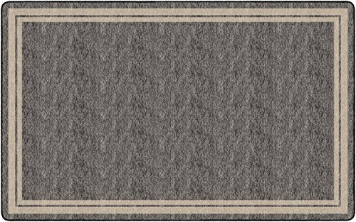 Flagship Carpets Double Border Area Rug for Classroom or Office Rug, Kids Bedroom or Playroom Carpet, and Living Room Mat, 7'6" x 12', Blue Light Border|B07DJ219LJ
