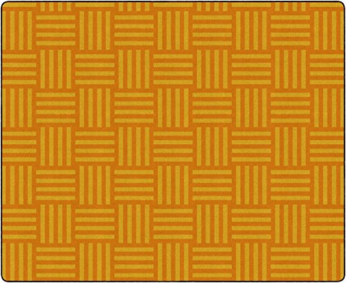Flagship Carpets Hashtag Tone on Tone Rug for Kids Classroom or Bedroom Carpet, Home Learning and Playroom Mat (Seats up to 30), 7'6" x 12', Almond|B01FLNSGUG