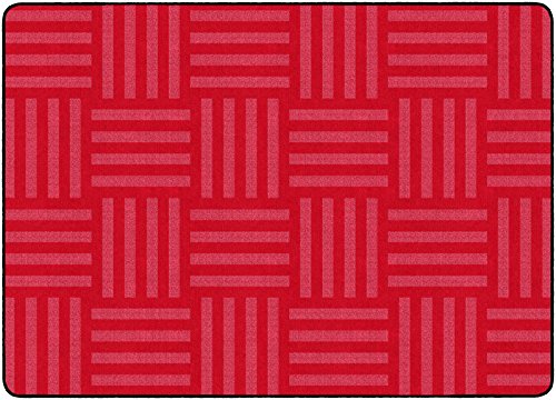 Flagship Carpets Hashtag Tone on Tone Rug for Kids Classroom or Bedroom Carpet, Home Learning and Playroom Mat (Seats up to 30), 7'6" x 12', Almond|B01FLNSGUG