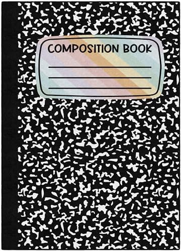 Flagship Carpets Composition Notebook Educational Area Rug for Kids Room Seating Décor, Children's Classroom, Play Carpet for Teaching and Playroom, 5' x 7'6"|B0CHT9VJL7