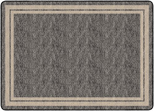 Flagship Carpets Double Border Area Rug for Classroom or Office Rug, Kids Bedroom or Playroom Carpet, and Living Room Mat, 7'6" x 12', Blue Light Border|B07DJ219LJ