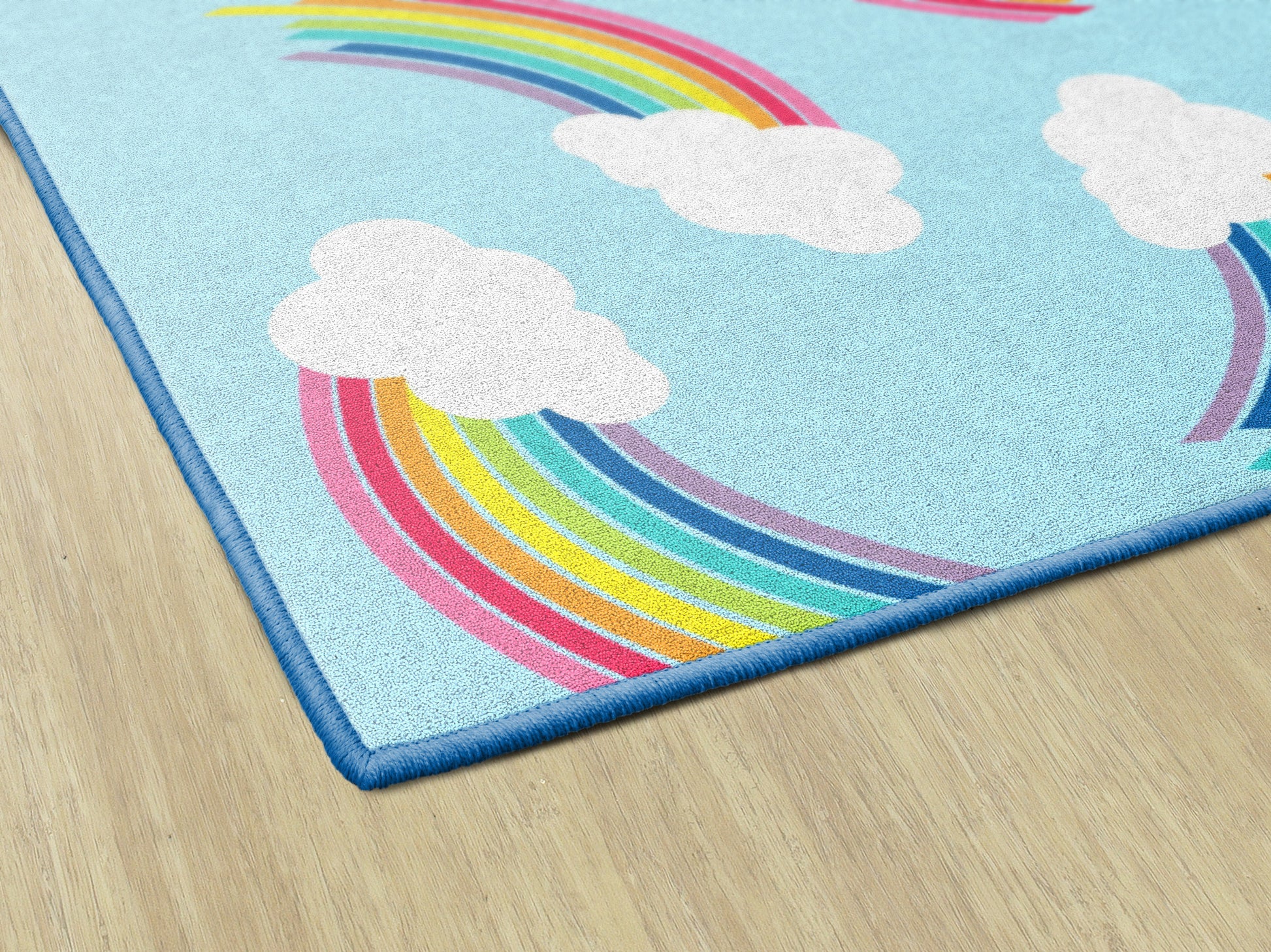 Rainbow clouds 5'x7'6"