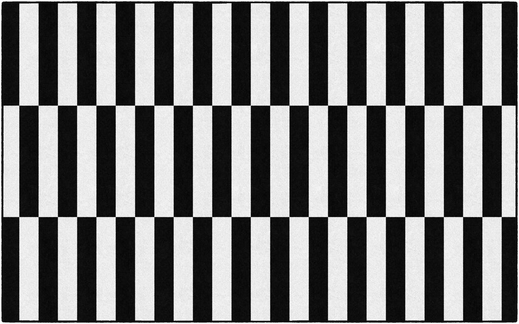 CONTEMPORARY BLK&WHI 7'6 X 12'