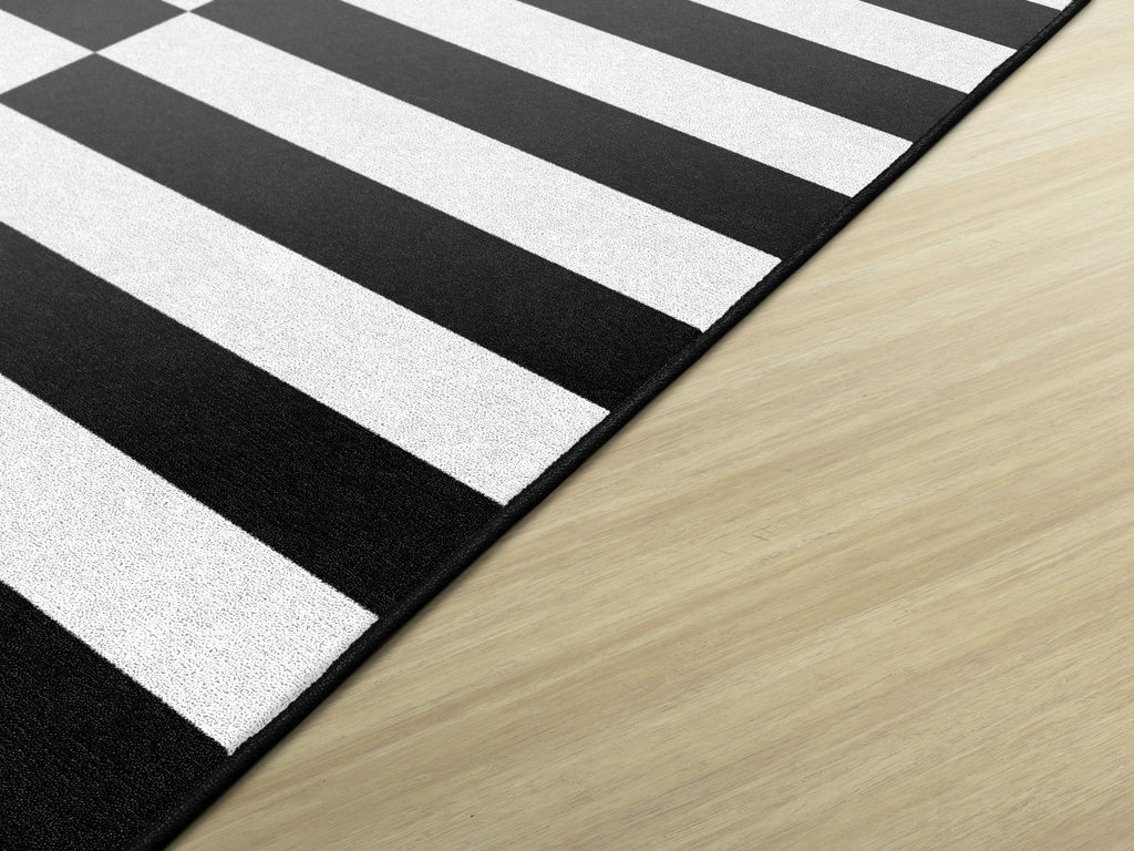 CONTEMPORARY BLK&WHI 7'6 X 12'
