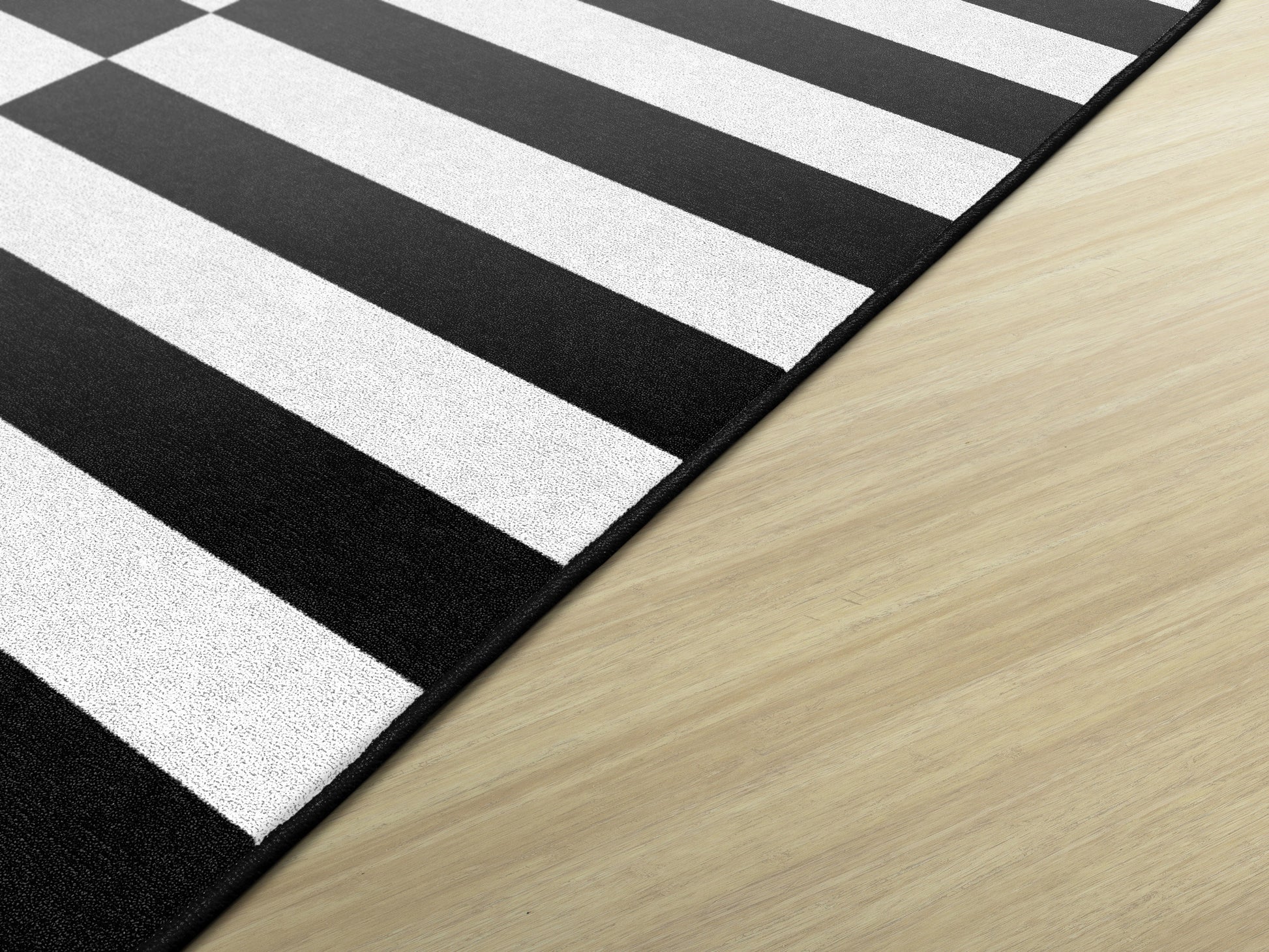 CONTEMPORARY BLK&WHI 7'6 X 12'