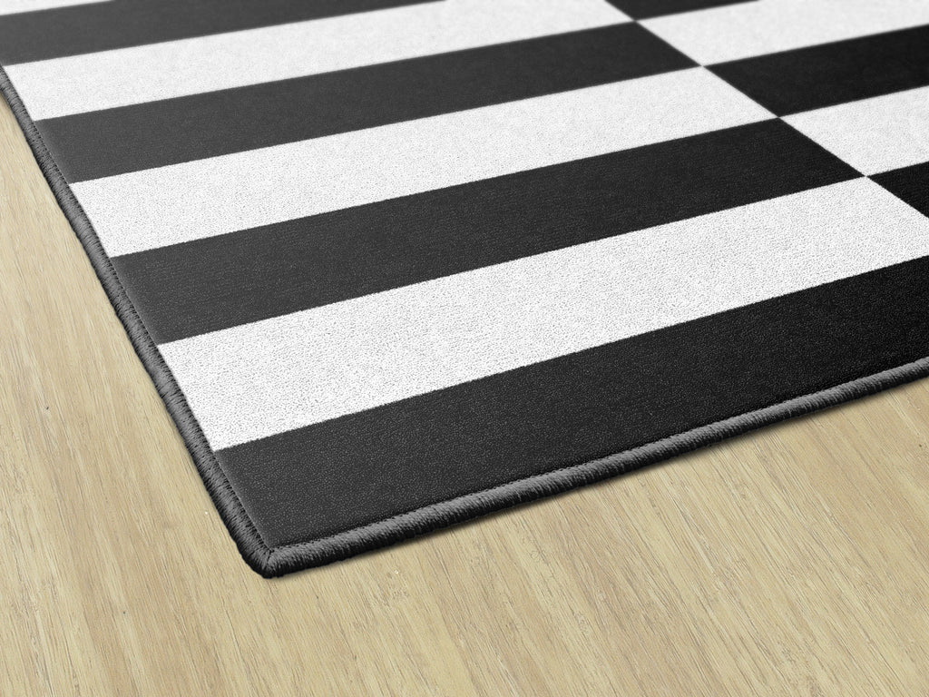 CONTEMPORARY BLK&WHI 7'6 X 12'
