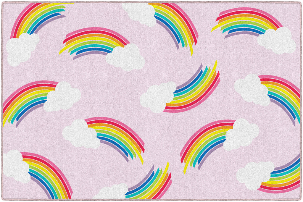 WHIMSICAL RAINBOW PI 5' X 7'6