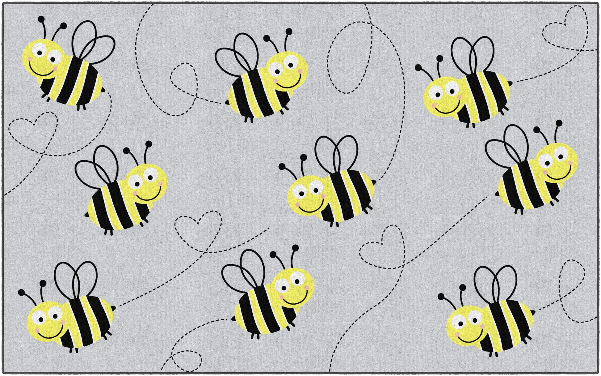 BEES ON GRAY Overrun (first quality)