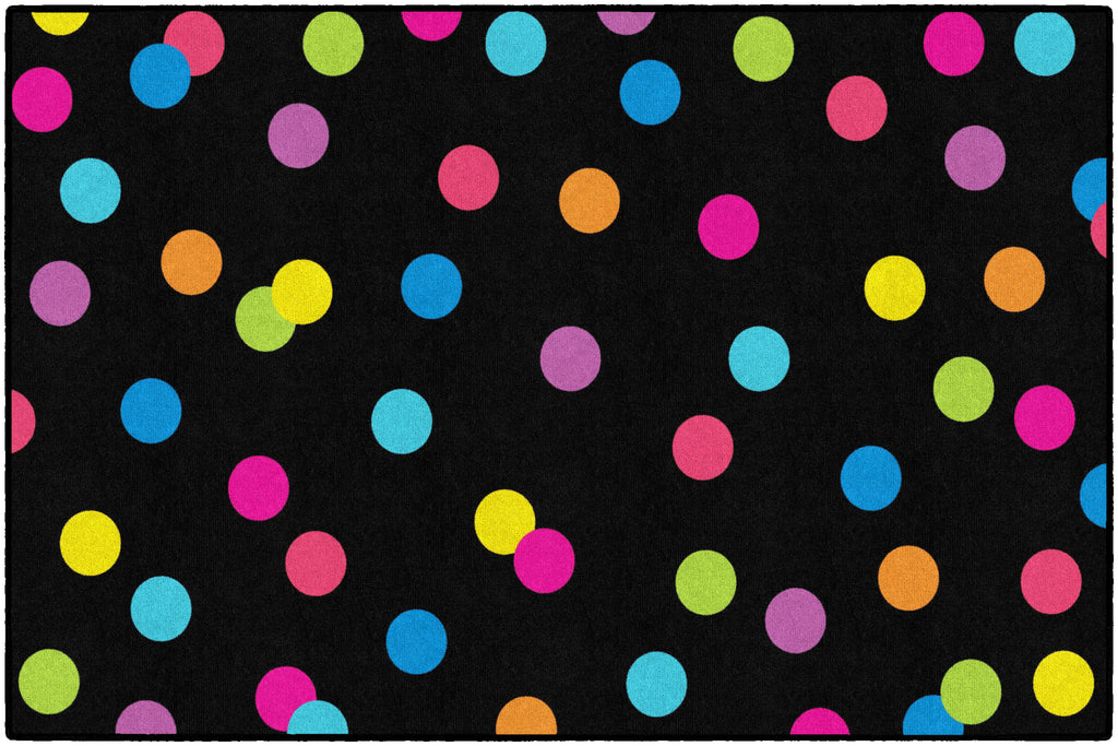 NEON DOTS 5' X 7'6