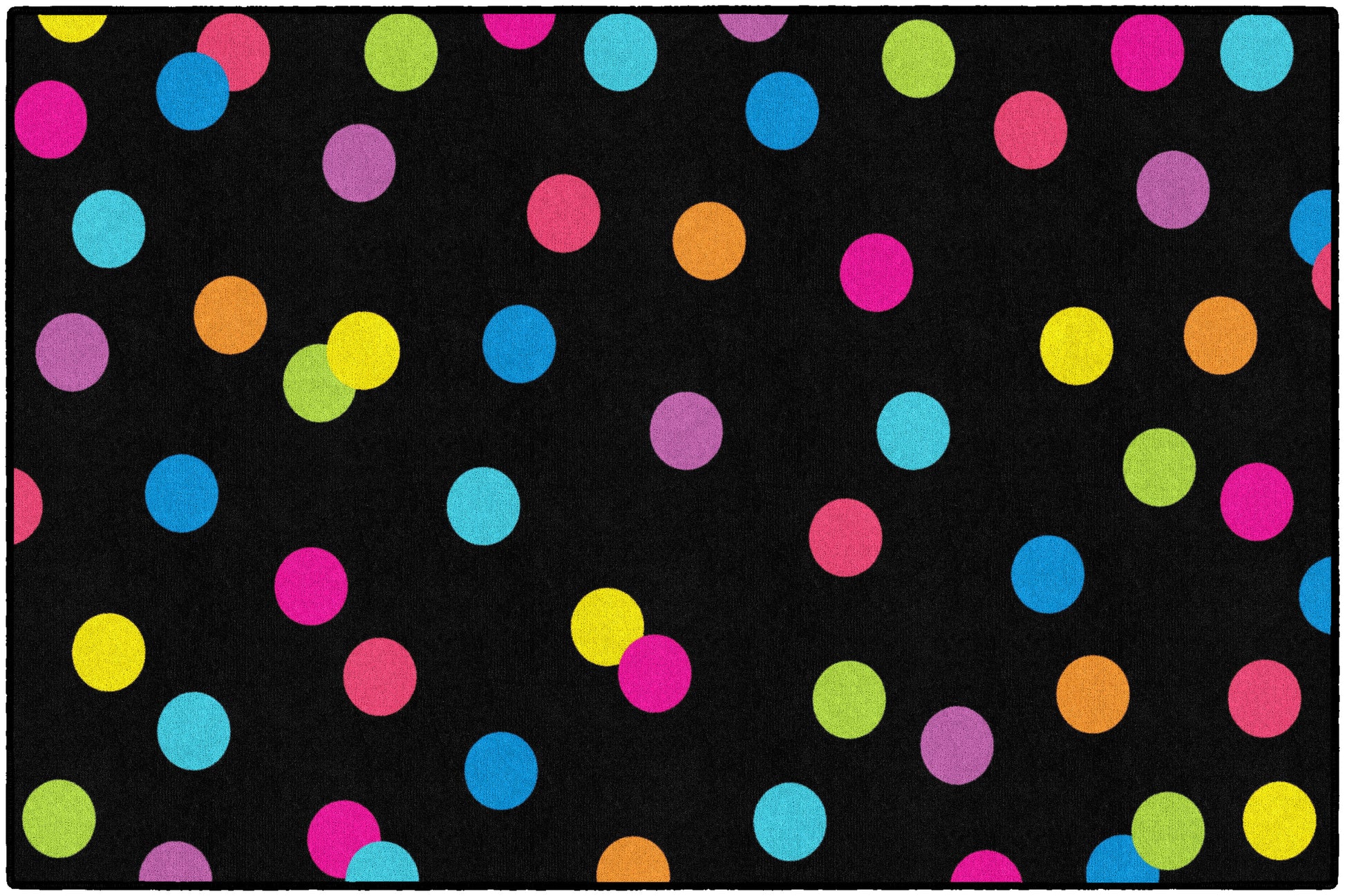 NEON DOTS 5' X 7'6