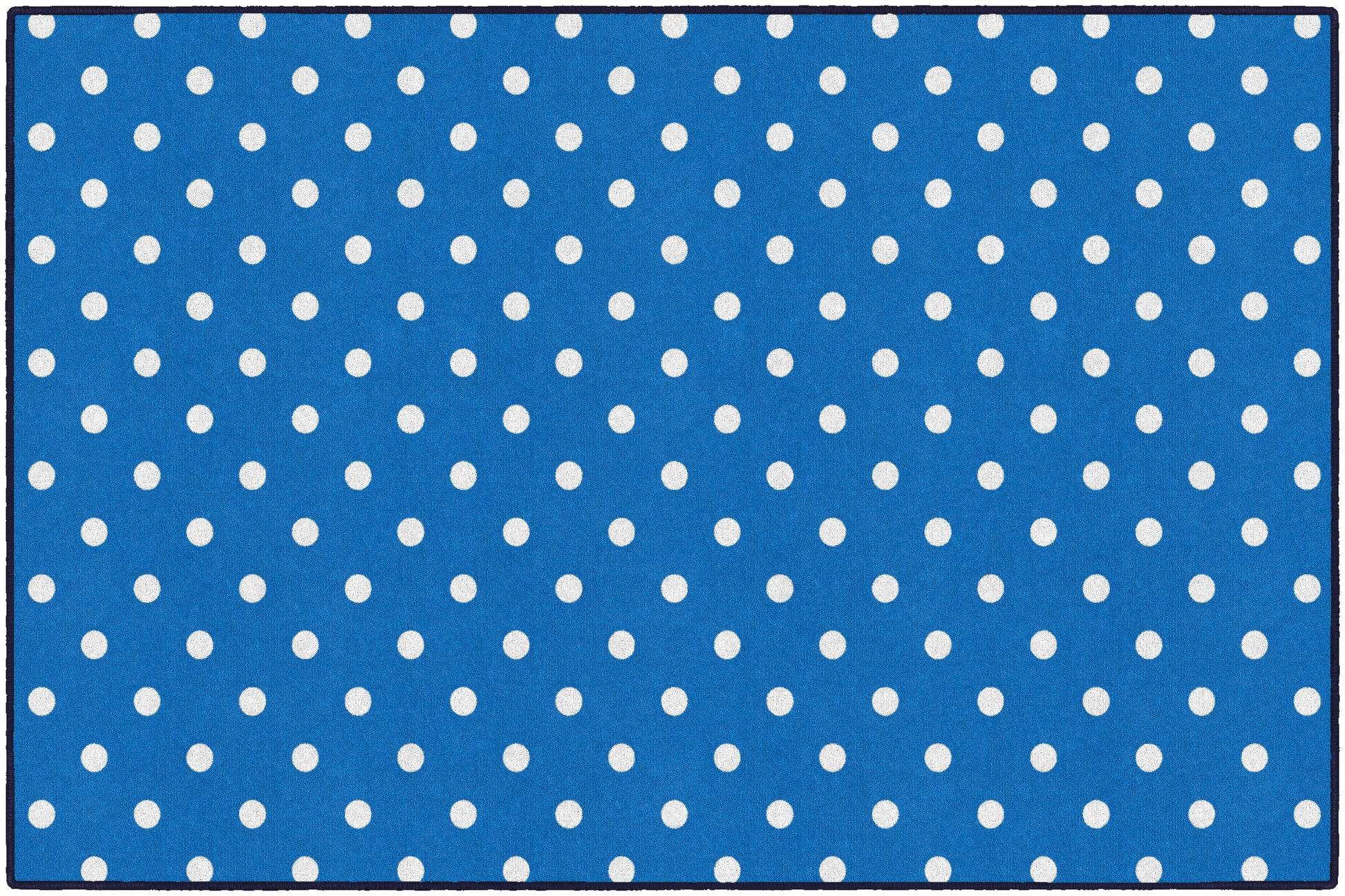 SMALL POLKA DOTS BLU 5' X 7'6
