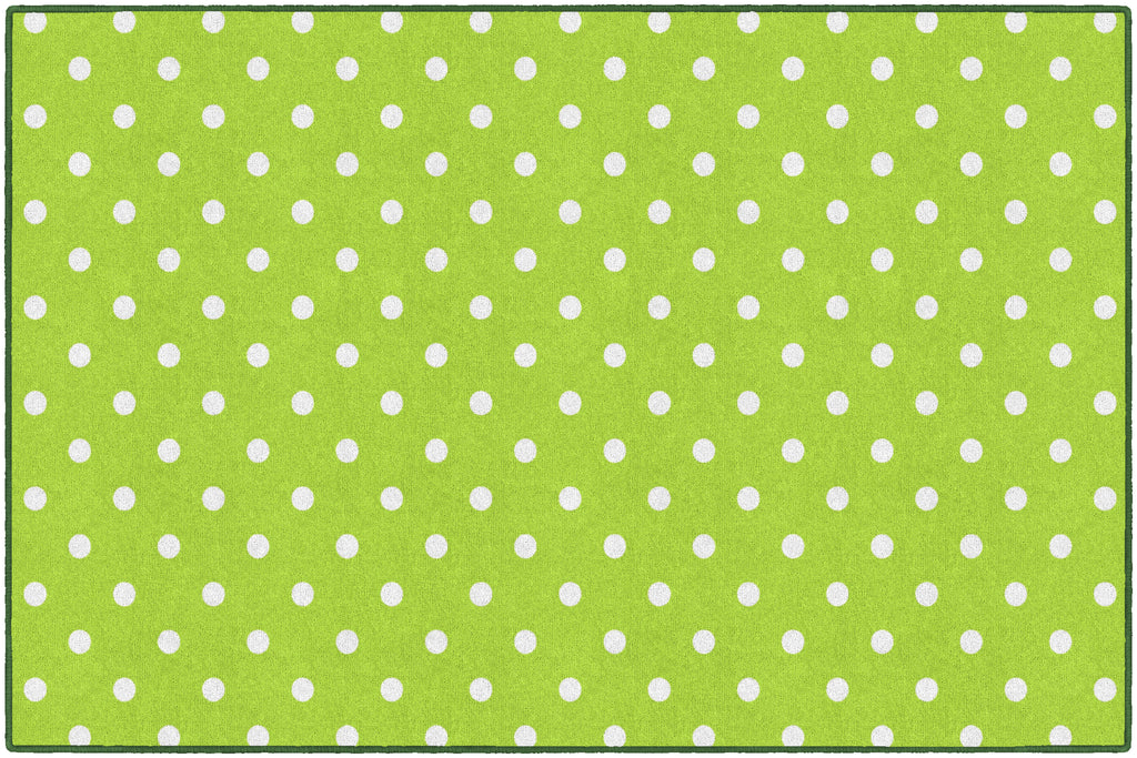 SMALL DOTS GREEN 5' X 7'6