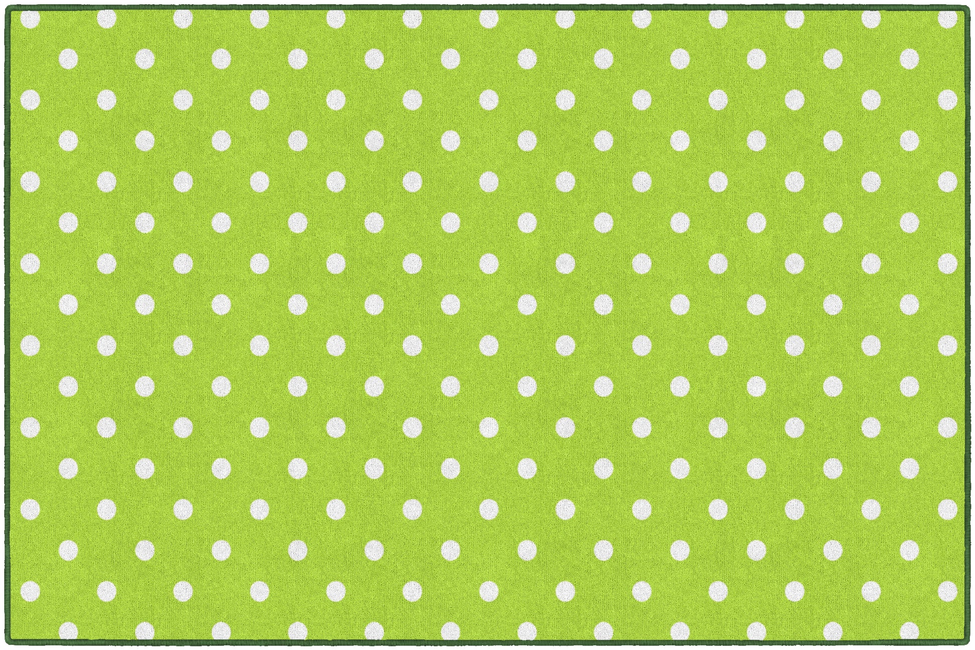 SMALL DOTS GREEN 5' X 7'6