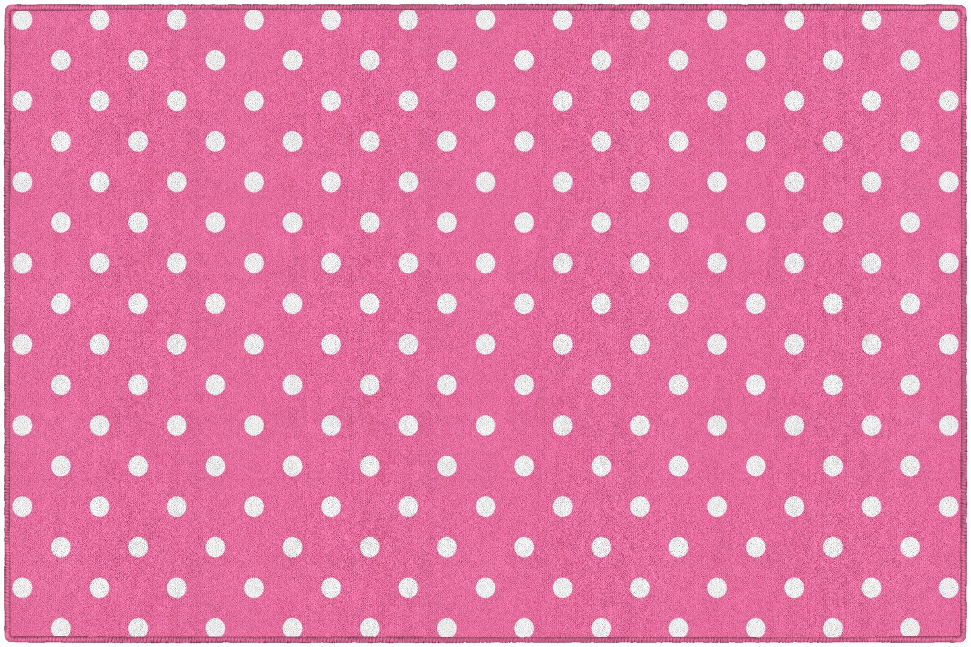 SMALL DOTS PINK 5' X 7'6
