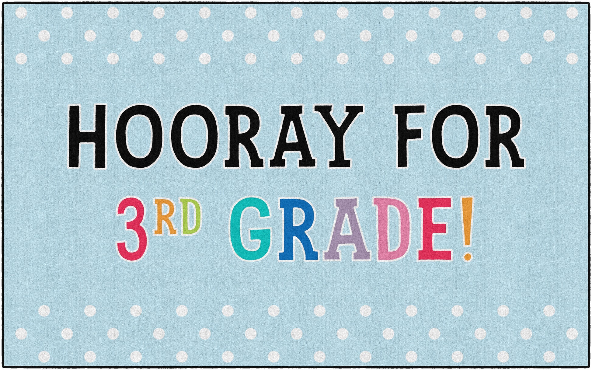 3RD GRADE LIGHT BLUE 5' X 7'6