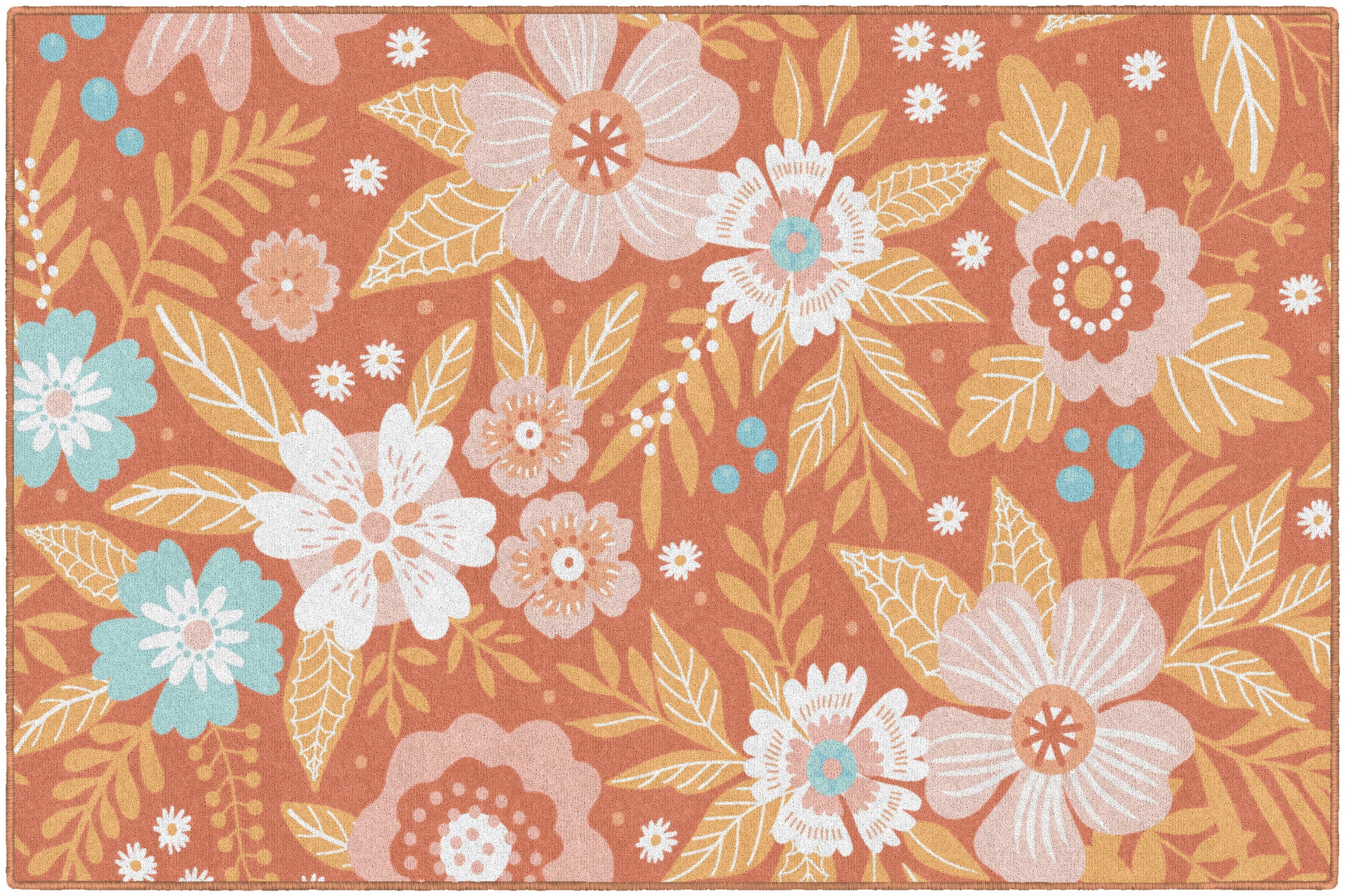 GOOD VIBES FLORAL 5' X 7'6