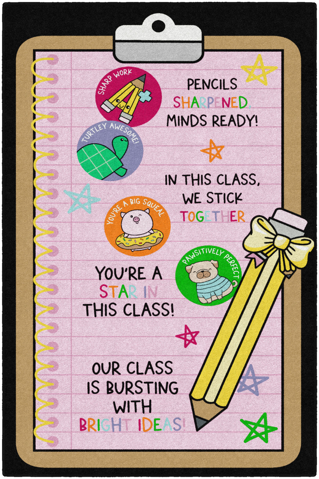 SCHL DAYS CLIPBOARD 5' X 7'6