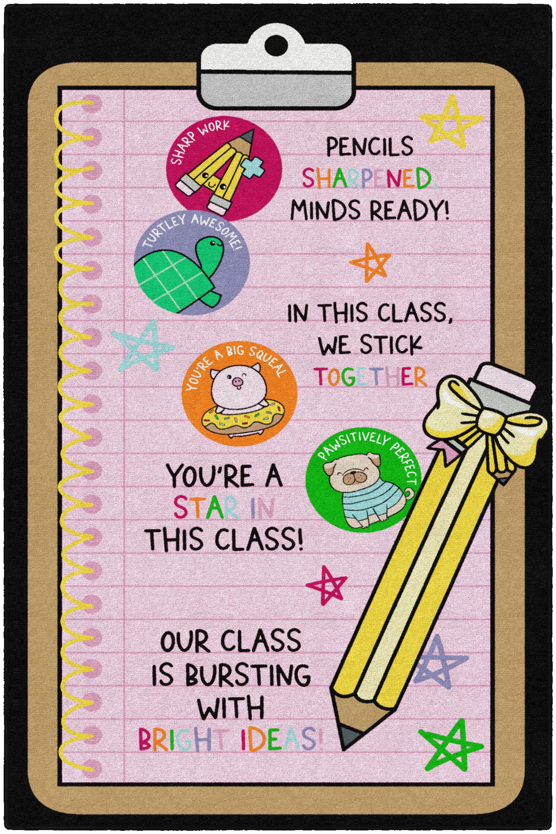 SCHL DAYS CLIPBOARD 5' X 7'6