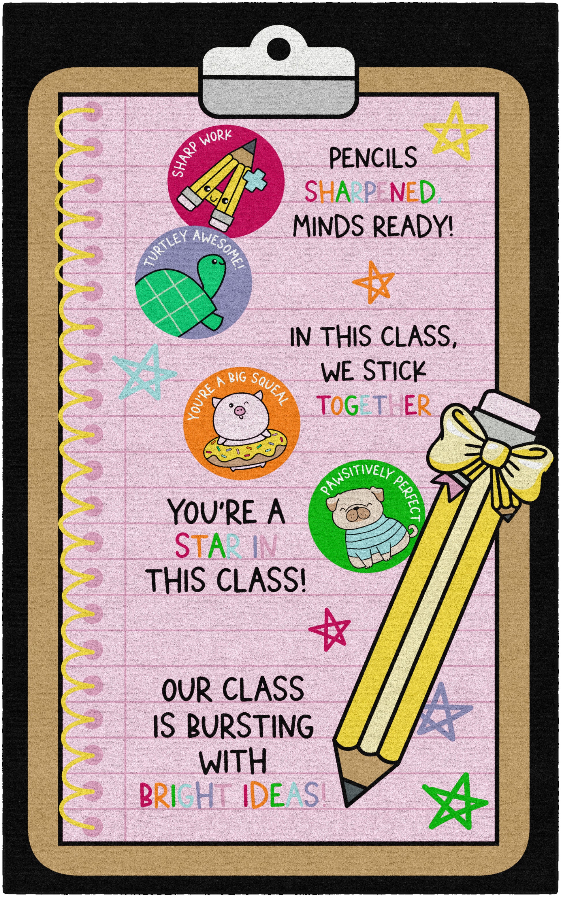 SCHL DAYS CLIPBOARD 7'6 X 12'